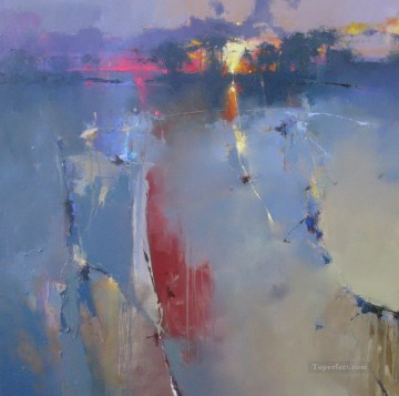 風景 Painting - ホルカムの抽象的な海の風景